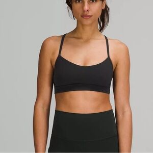 Lululemon “Flow Y Bra Nulu” women’s size 12 in navy color